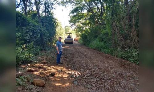 Facchiano acompanha obras de manutenção em estradas rurais