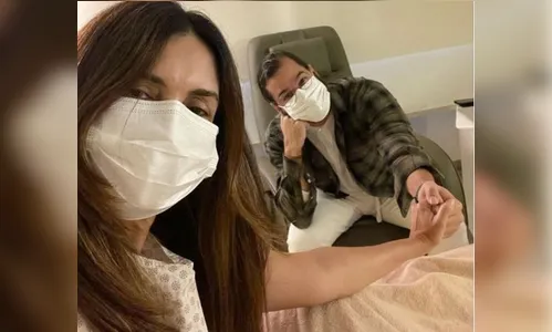 Fátima Bernardes passa por cirurgia; namorado posta detalhes