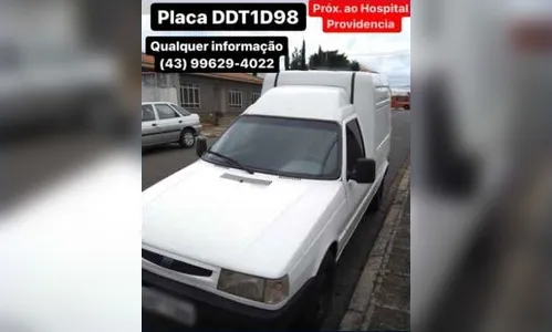 Fiorino carregada com camisetas é furtada em Apucarana