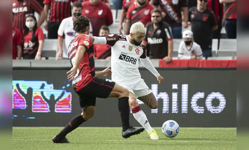 Gabriel faz 2, mas Flamengo empata com Athletico-PR