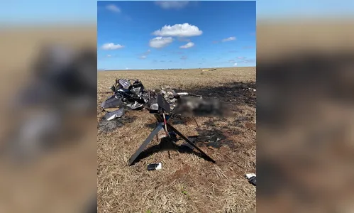 Helicóptero com 300 kg de cocaína cai e mata ocupantes