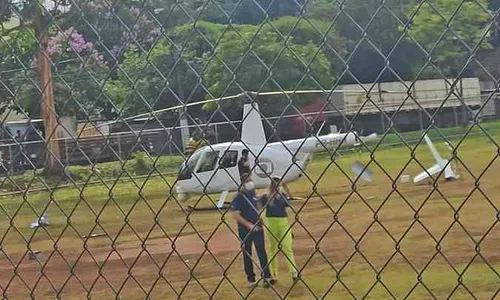 Helicóptero da Globo Minas faz pouso forçado em BH; veja