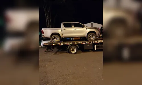 Hilux furtada é encontrada na Vila Reis em Apucarana