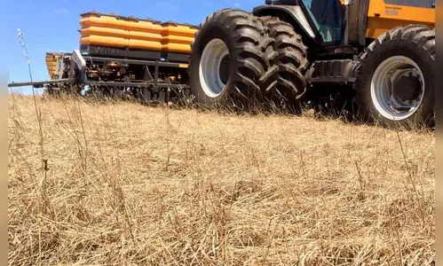Homem reclama que trator passou sobre plantação e é ameaçado