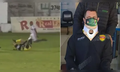 Jogador que agrediu árbitro com chute na nuca é solto