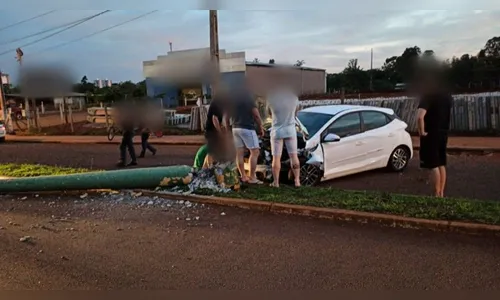 Jovem se envolve em acidente após passar mal em Toledo