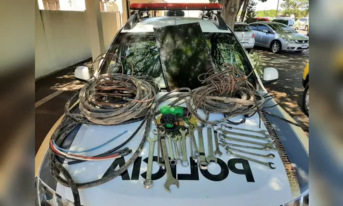 Ladrão de fios é preso duas vezes em 9 dias em Arapongas