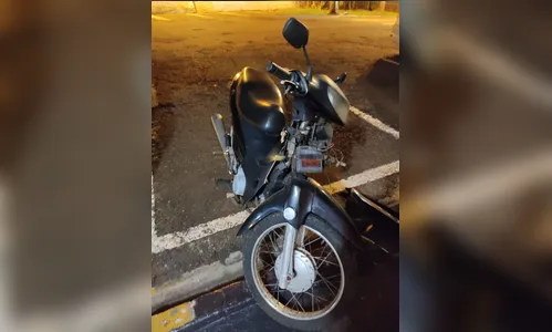 Ladrão de moto dá trabalho para PM em abordagem