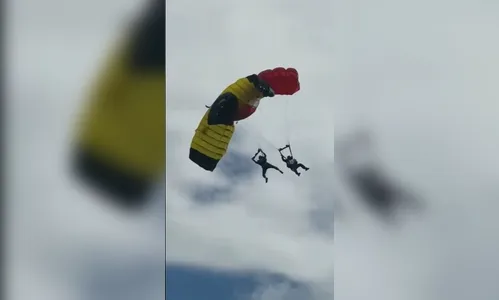 Militar morre após se envolver em acidente com paraquedas