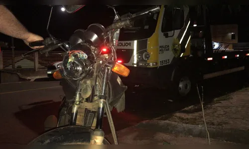Motociclista quebra braço após acidente em Apucarana