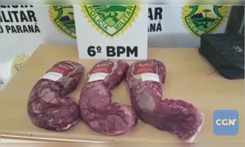 Mulher é detida furtando R$ 630 de filé mignon em mercado