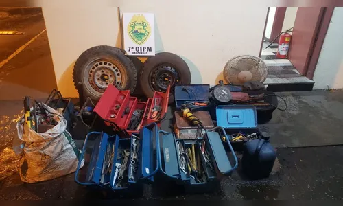 PM prende trio suspeito de cometer vários furtos na região