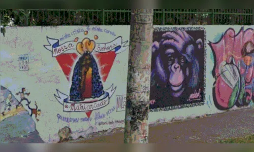 Prefeitura remove grafite de santa de escola após críticas