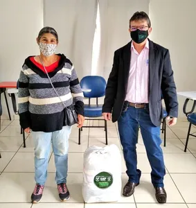 Programa doou 12  cestas básicas para famílias afetadas pela crise