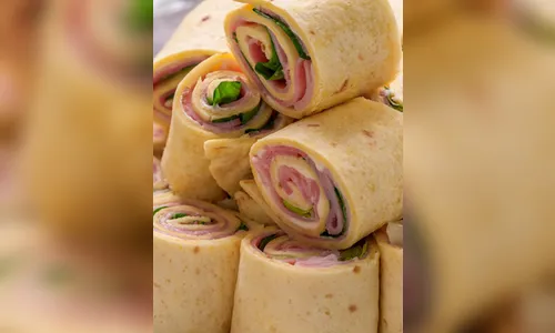 Receita do dia: Wrap de presunto de queijo