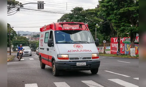 Samu atende motociclista ferido após acidente em Apucarana