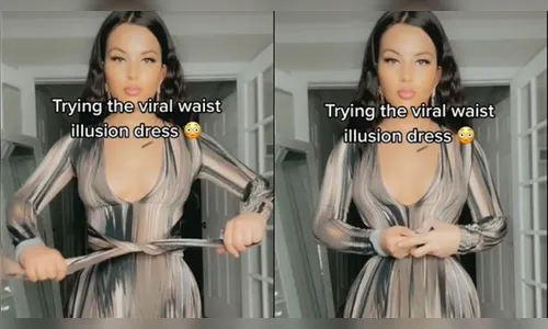 Vestido 'mágico' viraliza após diminuir cintura de tiktoker