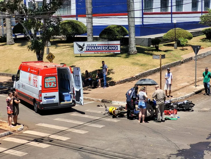 Câmera flagra colisão entre motos em Ivaiporã; veja