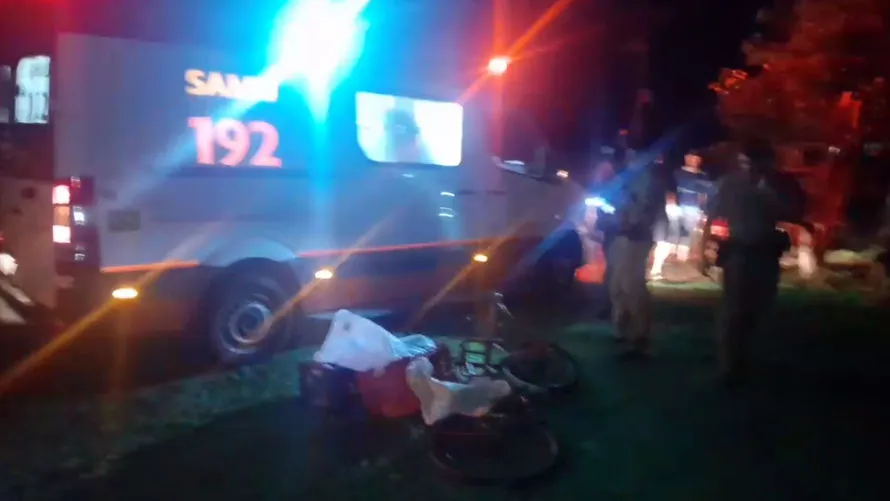 Ciclista é atropelado por carro em Arapongas