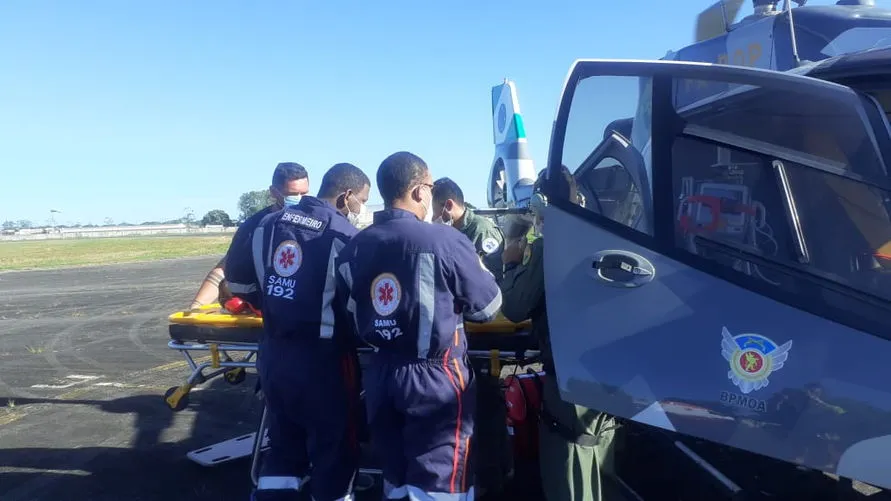 Criança é socorrida de helicóptero no litoral do Paraná