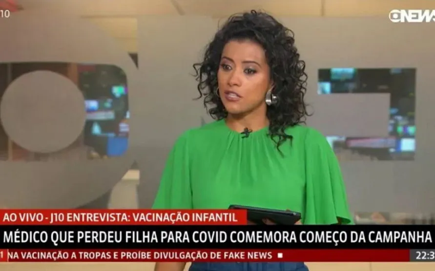 Jornalista da Globo chora ao vivo por pai que perdeu filha