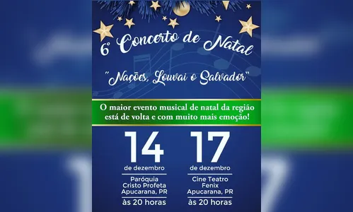 6º Concerto de Natal será realizado em Apucarana