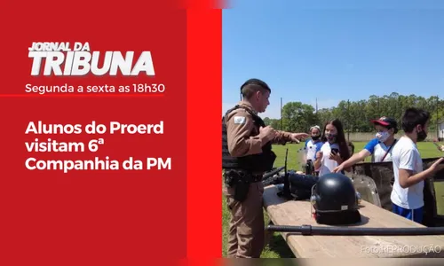 Alunos do Proerd visitam 6ª Companhia da PM