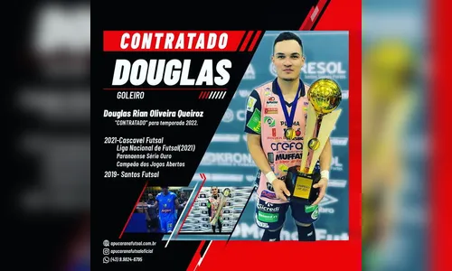 Apucarana Futsal anuncia mais atletas para temporada de 2022