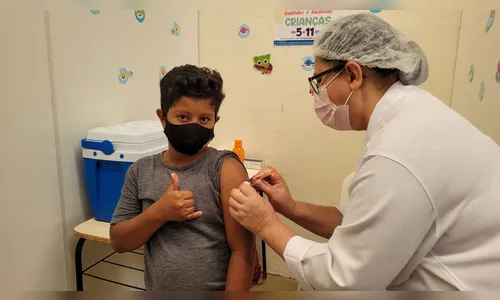 Apucarana vacina 1,4 mil crianças contra a Covid-19
