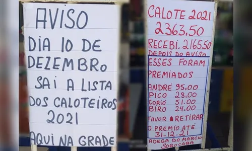 Bar viraliza com lista de caloteiros na porta em SP