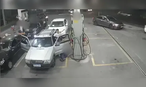 Câmera flagra assassinato em posto de combustíveis; veja