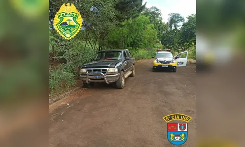 PM recupera camionete furtada em supermercado