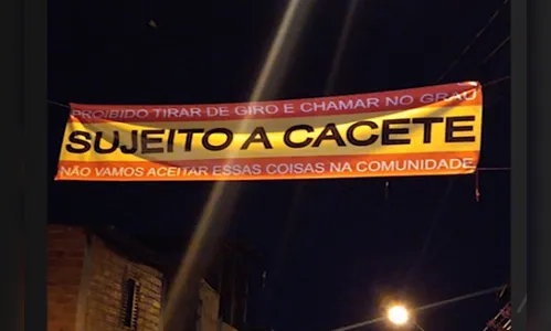 Cidades de SP têm faixas ameaçando motociclistas barulhentos