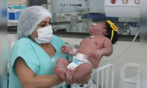 Criança nasce com 7 kg no Pará e surpreende médicos