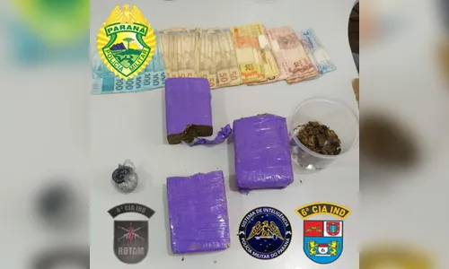 Suspeito de tráfico é preso com mais de  um quilo de maconha