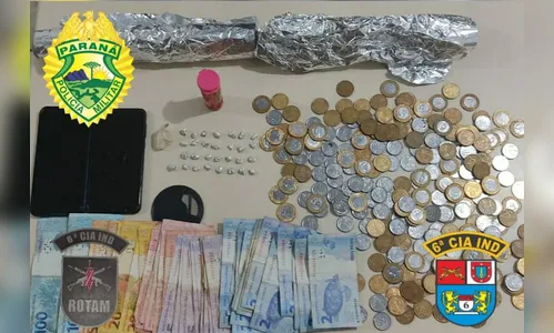 ROTAM prende suspeito de tráfico de drogas em Lunardelli