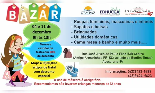 Edhucca e Lar realizam bazar de brinquedos neste sábado (4)