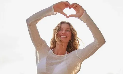 Gisele Bündchen em foto compartilhada em seu Instagram: modelo é ativista ambiental