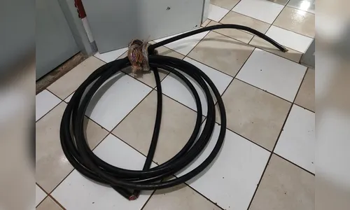 Homem é preso após furtar 25 metros de fio telefônico