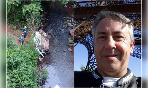 Homem morre após perder controle do veículo e cair em riacho