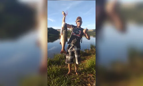 Homem pesca peixe de 14 Kg e chama atenção em Apucarana