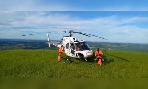 Jovem cai de quase 50 metros de altura ao iniciar decolagem