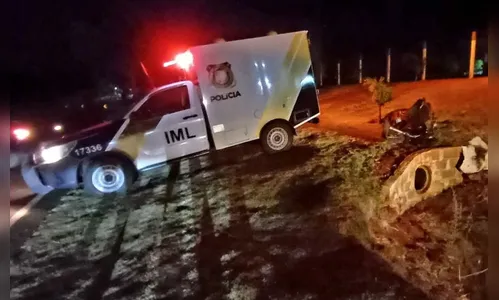 Jovem morre em acidente de moto na região de Maringá