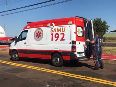 Motociclista fica ferido após cair de moto em Apucarana