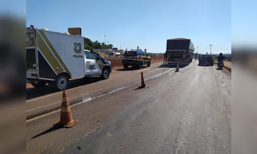 Motociclista morre após ser arrastado por carreta na BR-369