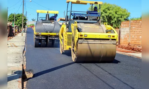 OBRAS: ASFALTO 100% EM APUCARANA