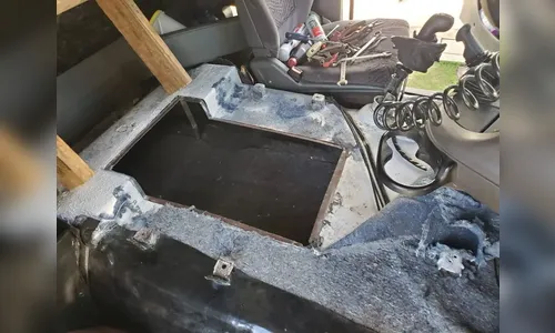 PF encontra 170 kg de cocaína em carreta na BR-376