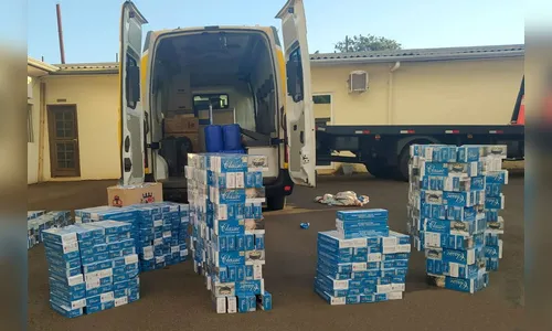 PM apreende cigarros contrabandeados em Jardim Alegre