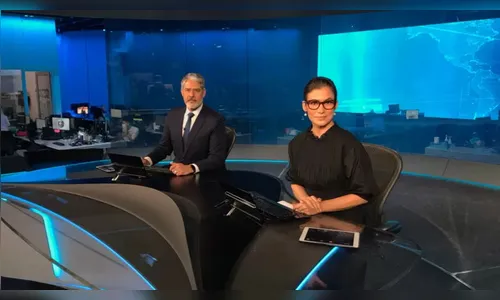 Renata Vasconcellos está com Covid e Bonner fará teste