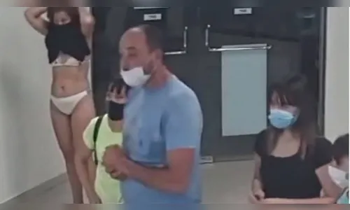 Sem máscara, mulher tira o vestido e amarra no rosto; veja